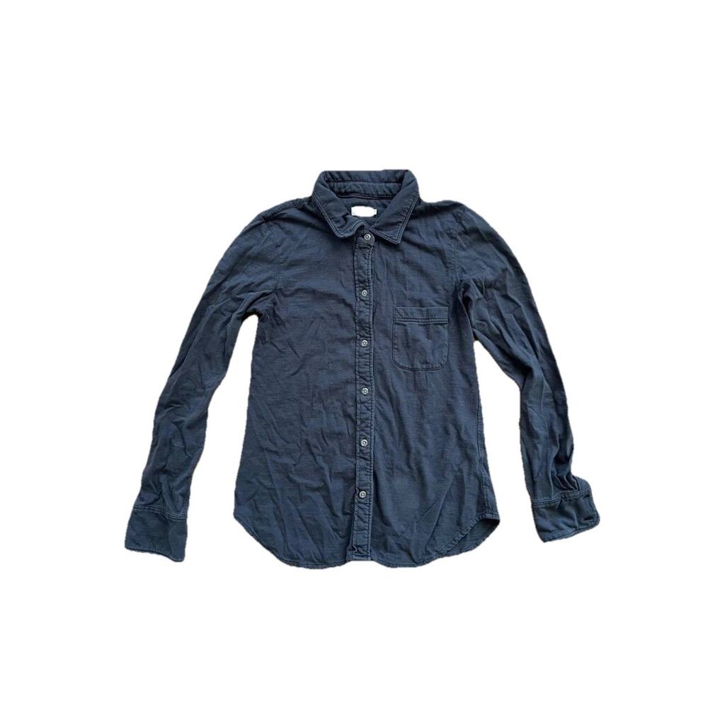 Faherty Laguna Organic Cotton Shirt Lond Sleeve Length Black Small A000866 - Picture 3 of 10